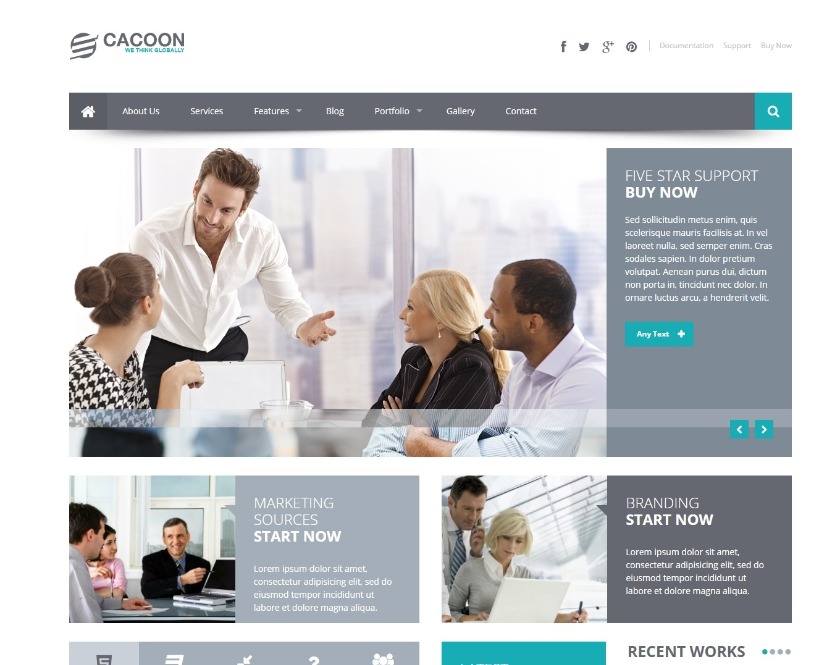 Cacoon Responsive Business WordPress Theme