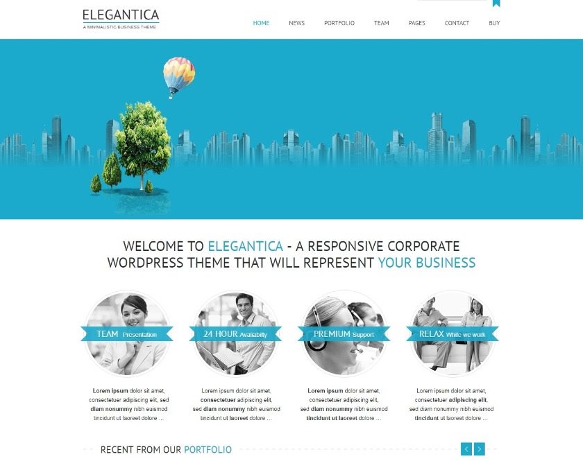 Elegantica Insignificant Business WordPress Theme