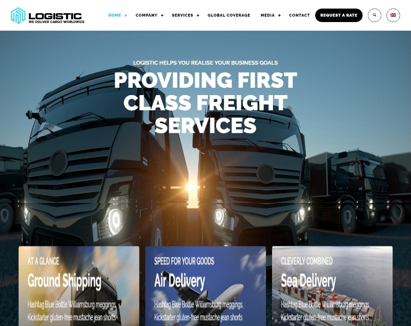 Logistic Premium Responsive Logistic WordPress Theme