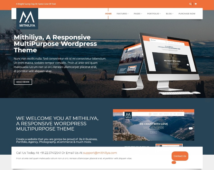 Mithiliya - Advanced Business WordPress Theme