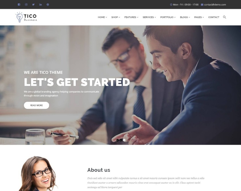 Tico Expert Business WordPress Theme