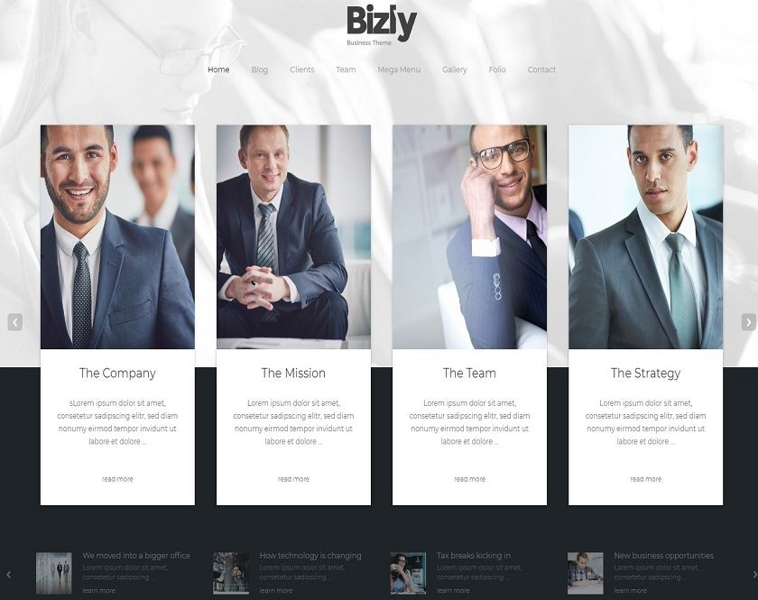 Bizly - Legal counselor and business WordPress theme for little organizations