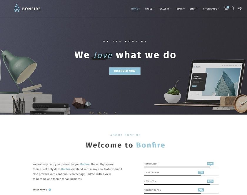 Bonfire - Innovative Multipurpose WordPress Theme