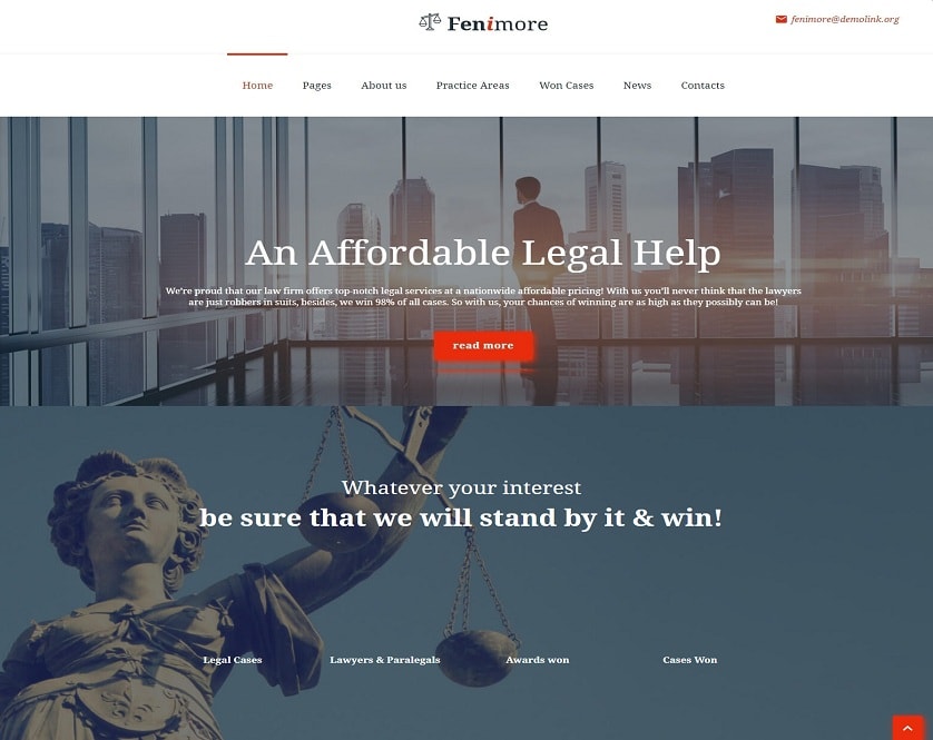 Fenimore - Law Firm WordPress Theme