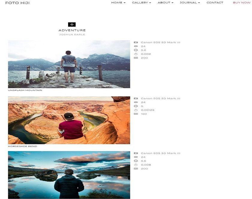 Foto - Photography WordPress Theme for Photographers