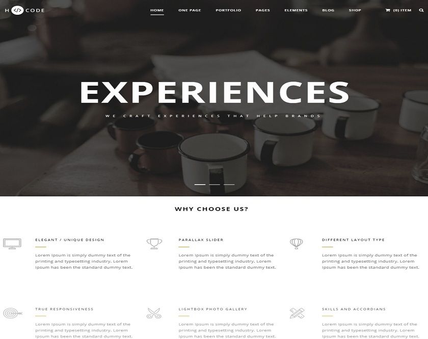 H-Code - WordPress Theme perfect for business, creatives, online stores and electronic business 