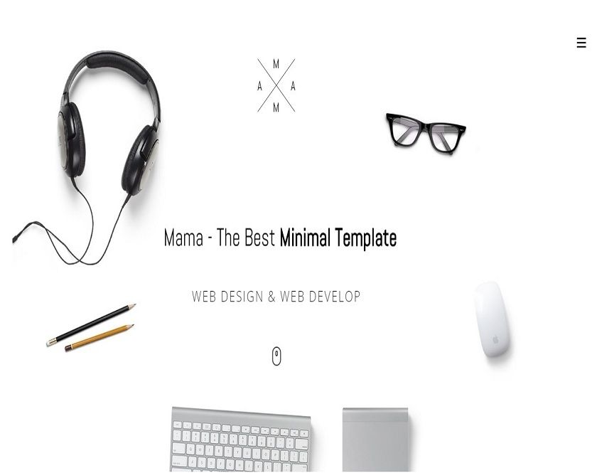 MAMA - Minimal, Spotless, Adaptable and Completely Responsive Portfolio WordPress Theme 