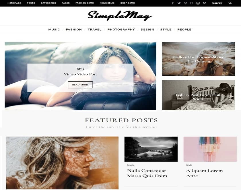 SimpleMag - Magazine WordPress theme for innovative stuff