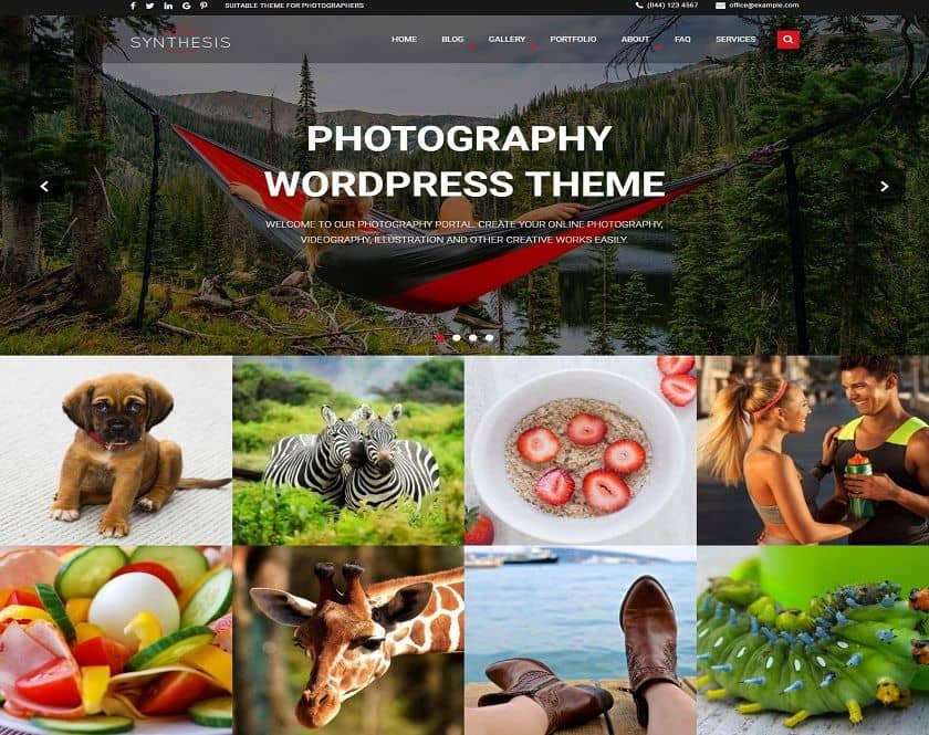 Synthesis - WordPress Theme for Photographers