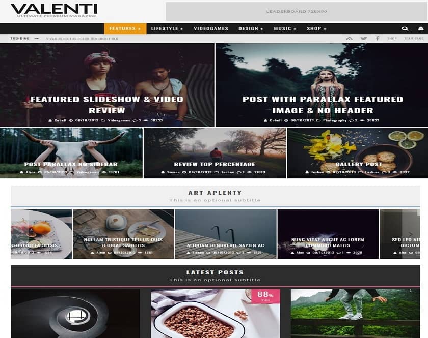 Valenti - WordPress HD Review Magazine News Theme
