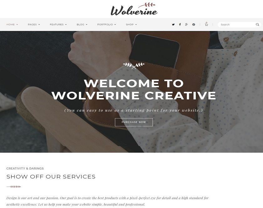 Wolverine - Multipurpose WordPress Theme